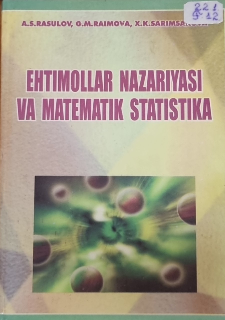 Ehtimollar nazariyasi va matematik statistika