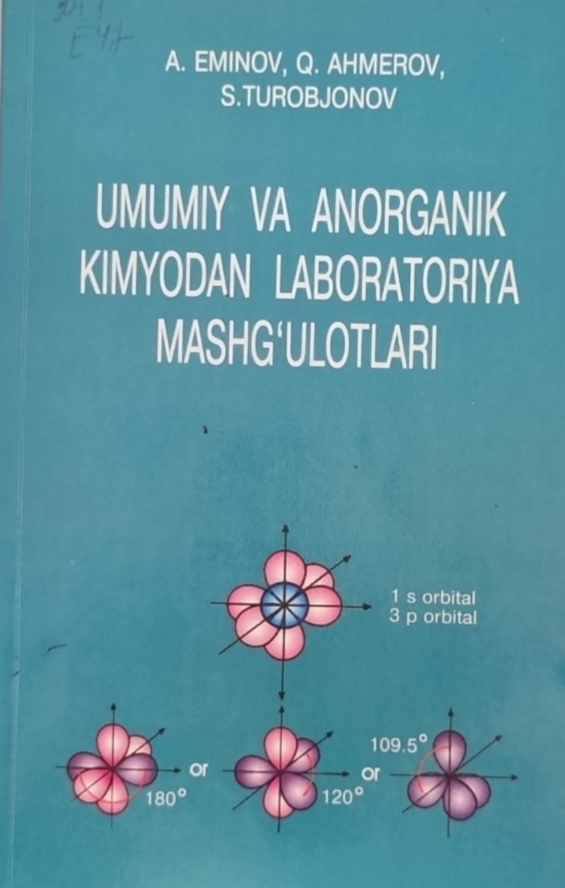 Umumiy va anorganik kimyodan laboratoriya mashg'ulotlari