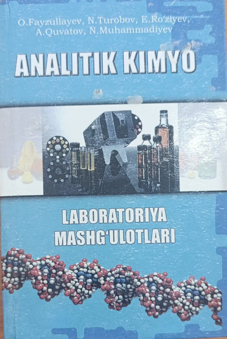 Analitik kimyo laboratoriya mashg'ulotlari
