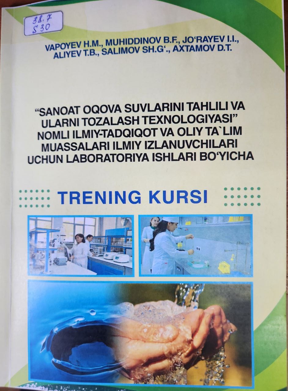 Sanoat oqova suvlarini tahlili va ularni tozalash texnolologitasi