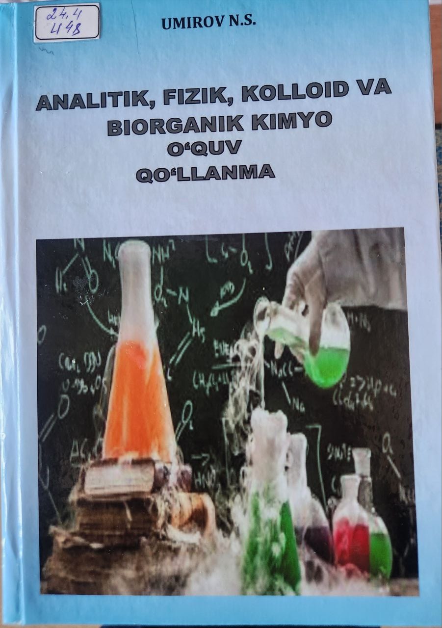 Analitik, fizik,kolloid va biorganik kimyo