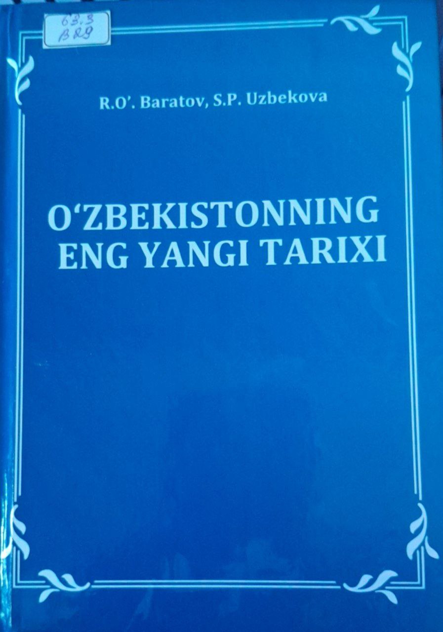O'zbekistonning eng yangi tarixi