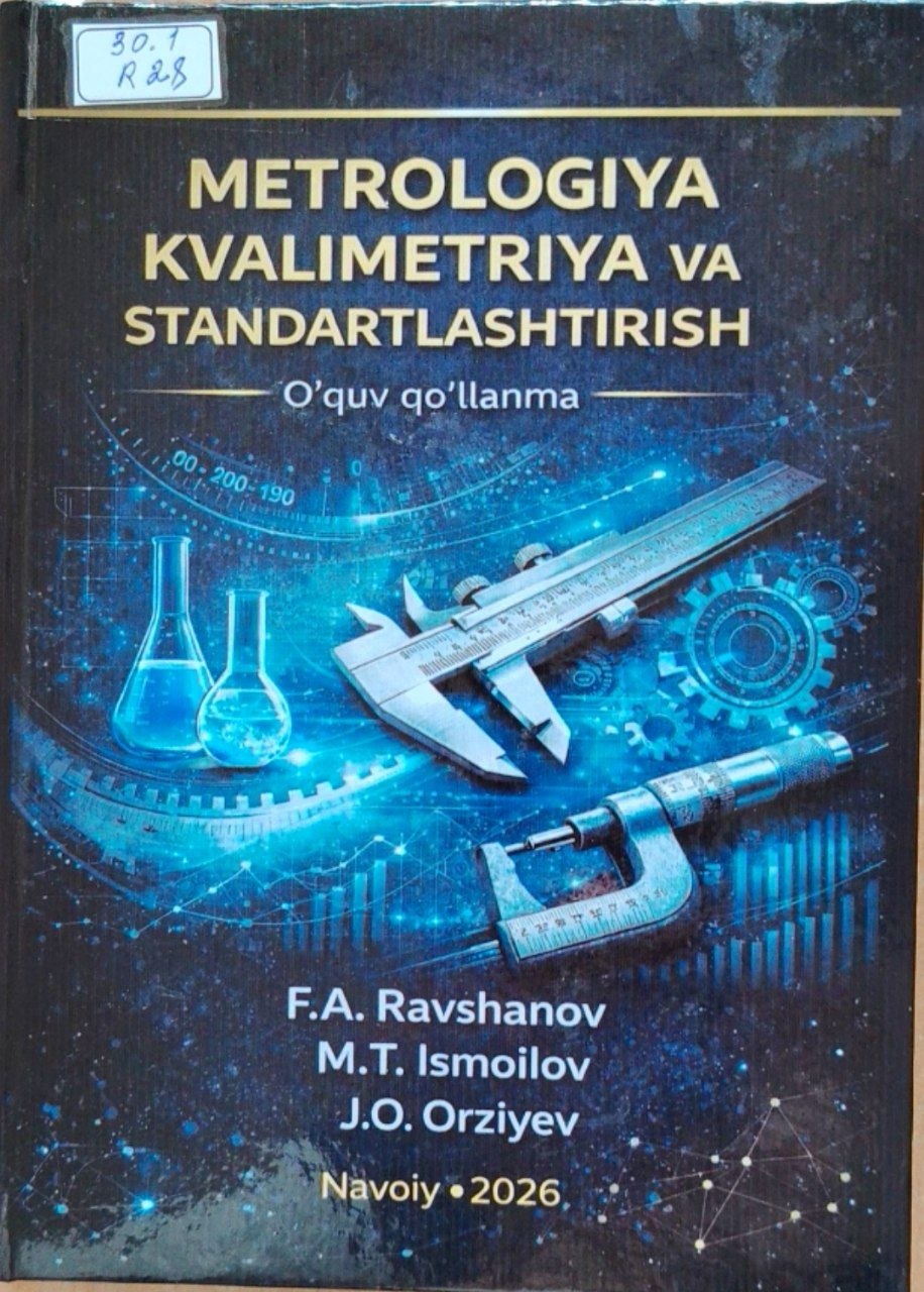 Metrologiya kvalimetriya va standartlashtirish