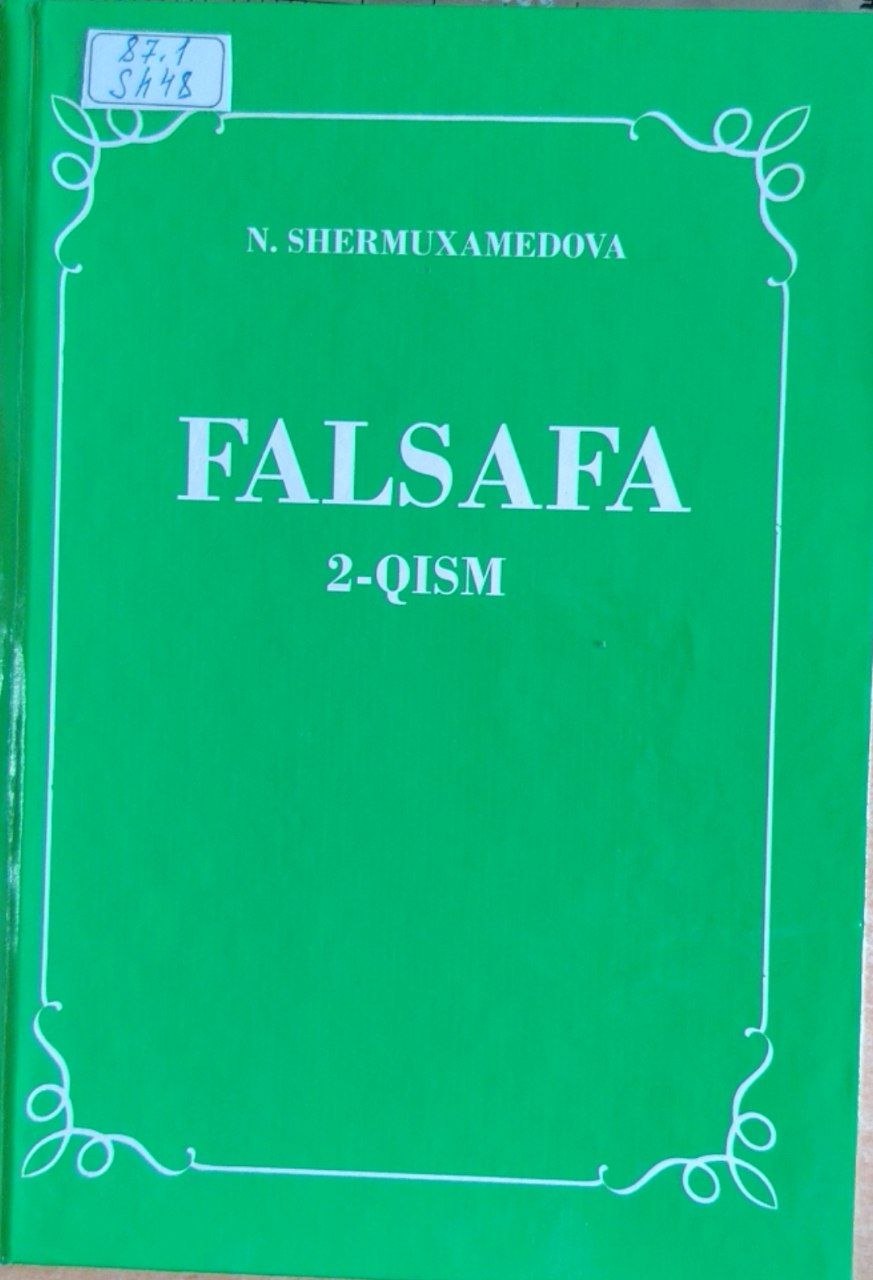 Falsafa 2- qism