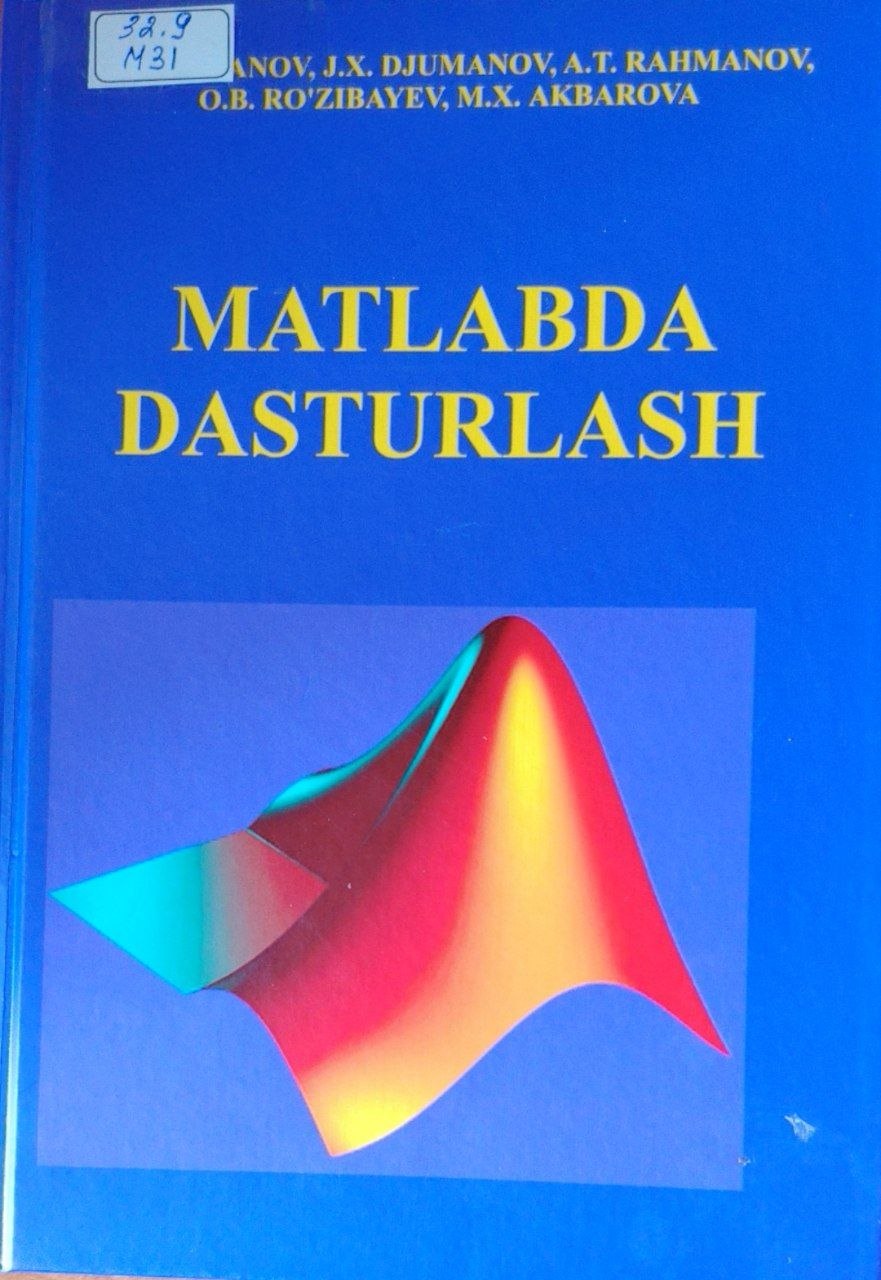 Matlabda dasturlash