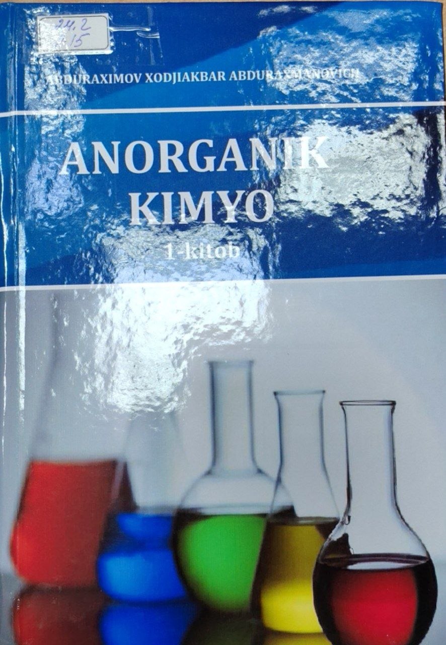 Anorganik kimyo 1-kitob