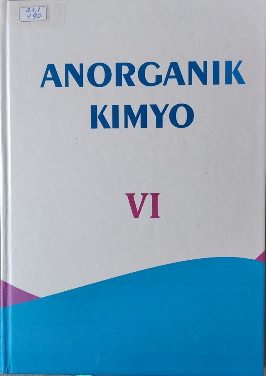 Anorganik kimyo 6-kitob