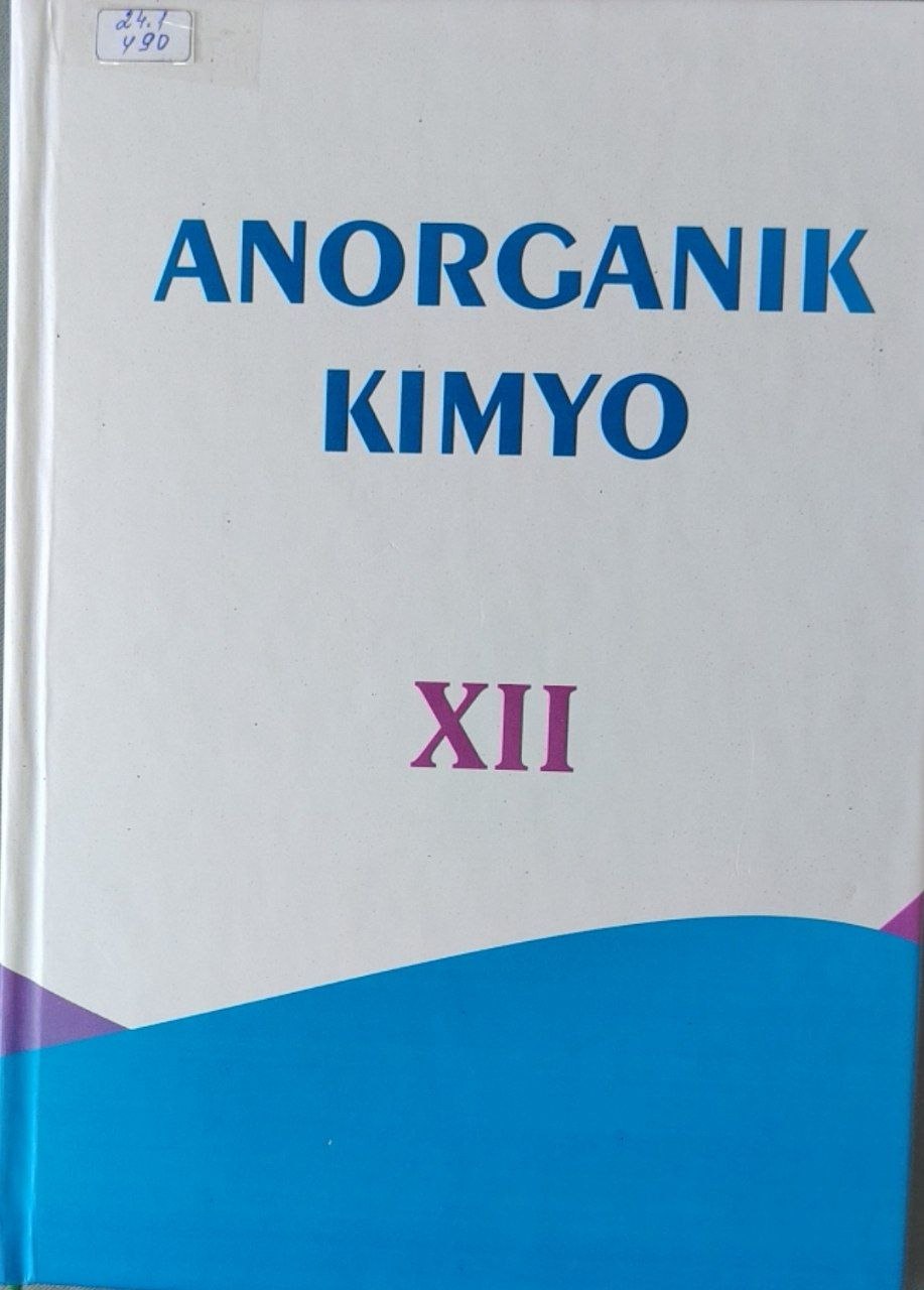 Anorganik kimyo 12-kitob