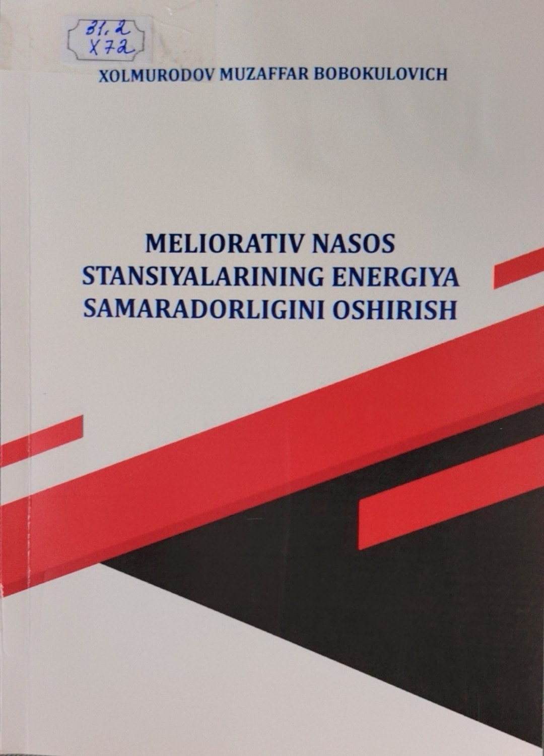 Meliorativ nasos stansiyalarining energiya samaradorligini oshirish