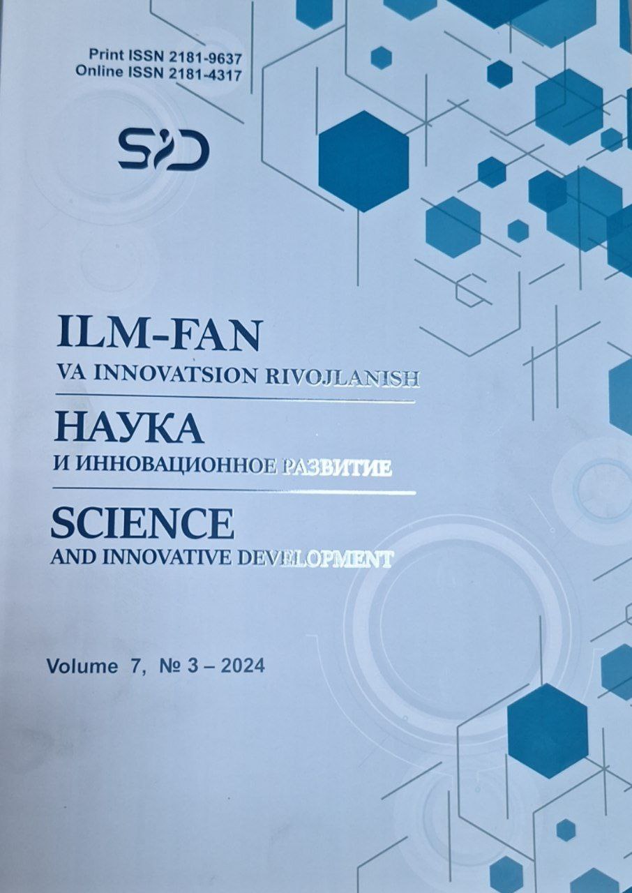 Ilm fan-va innovatsion rivojlanish №3-2024