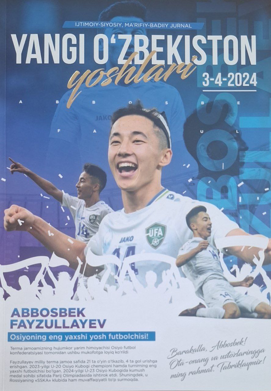 Yangi O`zbekiston yo`shlari № 3-4-2024