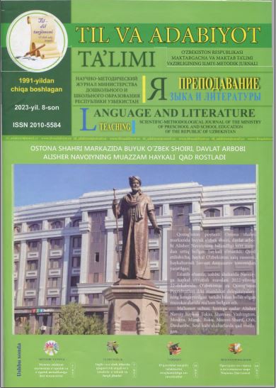 Til va adabiyot ta'limi  2023, 8-son