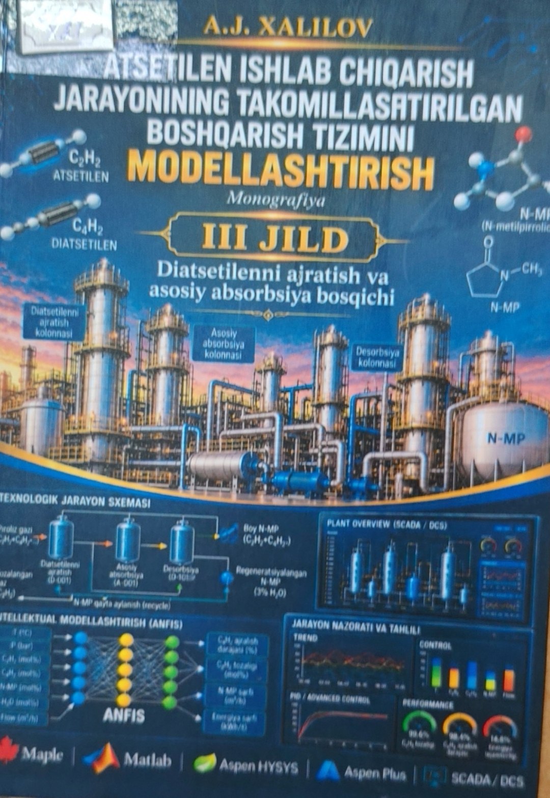 Atsetilen ishlab chiqarish jarayonining takomillshtirilgan boshqarish tizimini modellashtirish 2-jild